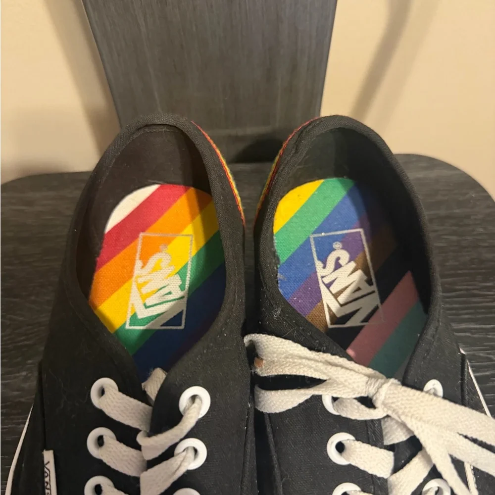 Vans X Pride “Authentic Pride” Paul Van Doren VN00EE3RNC Rainbow Love Is W7/M5.5 - Picture 3 of 11